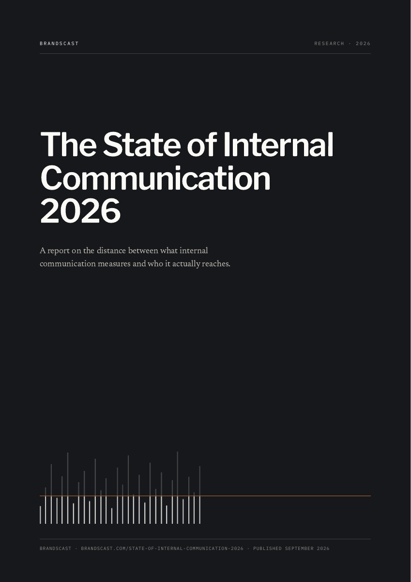 Cover of The State of Internal Communication 2026 by Brandscast
